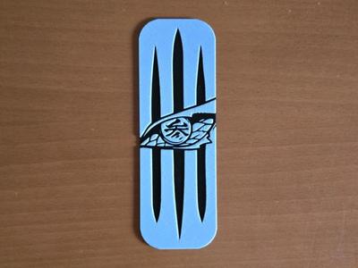 Akaza Eye Kimetsu No Yaiba Bookmark