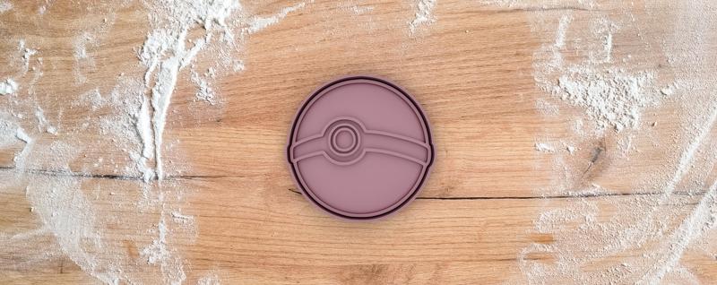 Pokeball cookie cutter from Pokemon