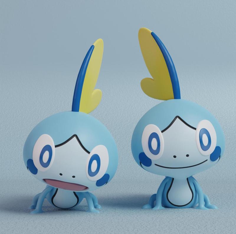 Pokemon - Sobble  with 2 poses