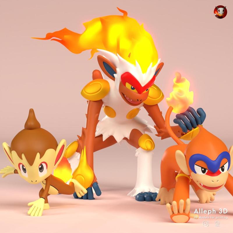 pokemon chimchar evolution pack