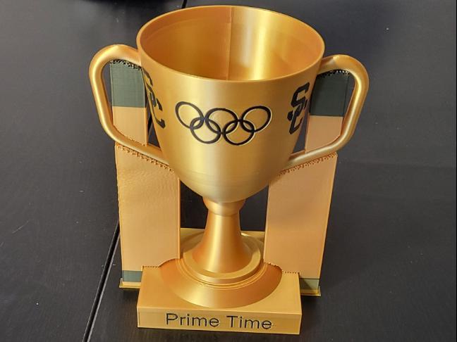 Solid base cup trophy