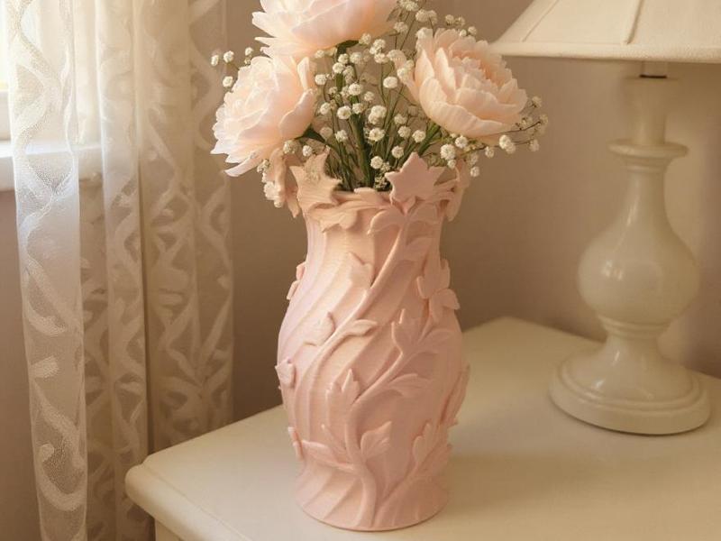 ForestLeaf vase with woodland charm