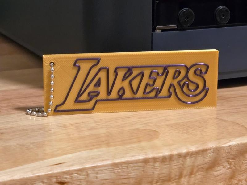 Los Angeles Lakers bag tag