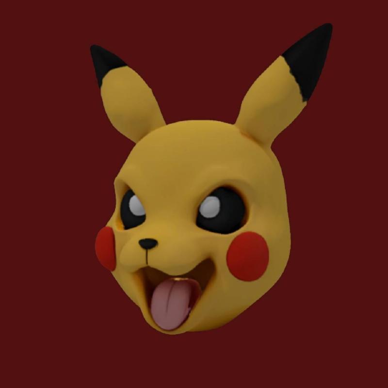 Cabeza Pikachu siniestro