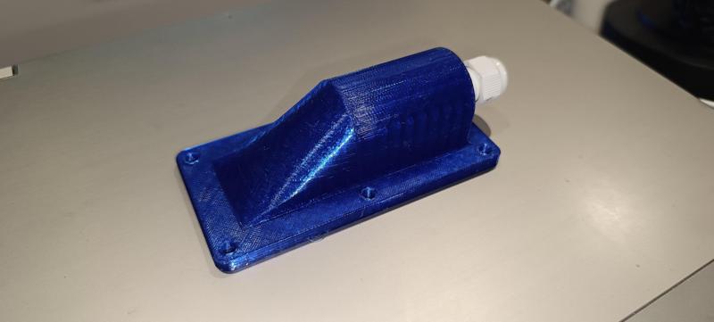 Cable entry for metal roof