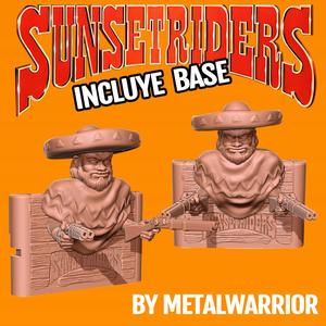SUNSETRIDERS "Cormano" SEGA CARTRIDGES