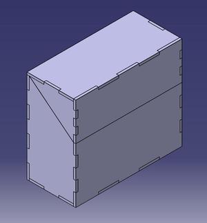 Customizable laser cutted box