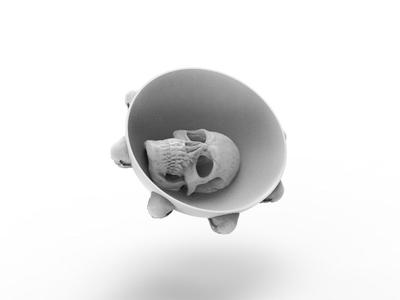 Halloween skull bowl - candy bowl for halloween