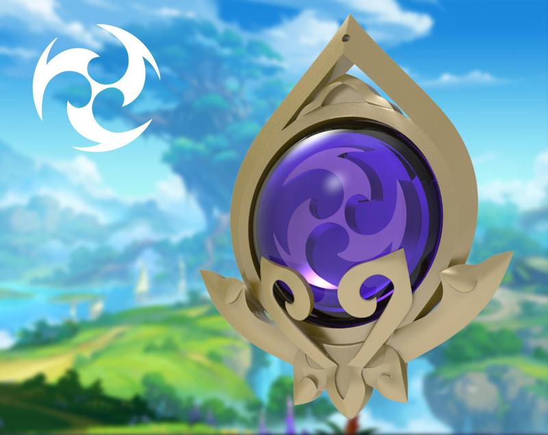 Sumeru electro vision genshin impact  3d print cosplay stl files