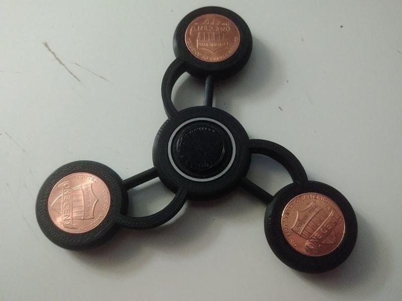 Braced Pennyweight Spiral Fidget