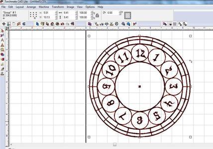 Clockface for laser engraver or cnc plasma
