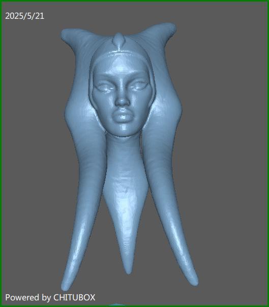 Ahsoka Tano Star Wars Comic Style Head