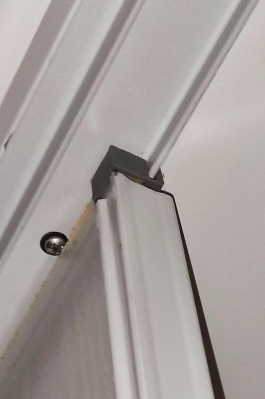 Sliding closet rail guide