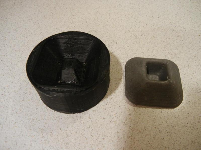 Molded Rubber Door Stop (printed mold)