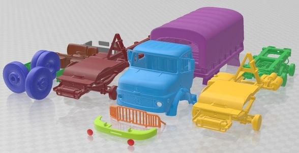Mercedes Benz L 1113 Military Printable Truck