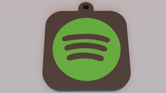Spotify logo keychain
