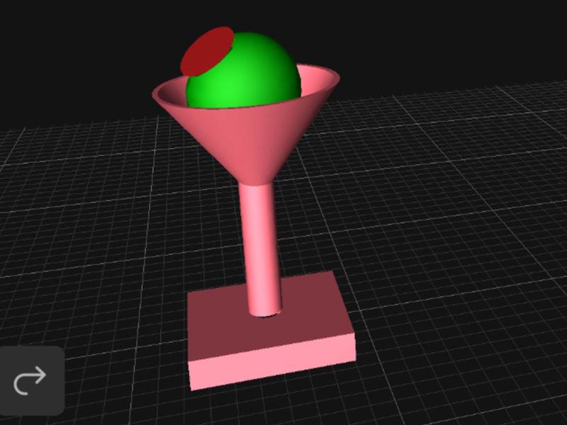 Martini green olive lamp