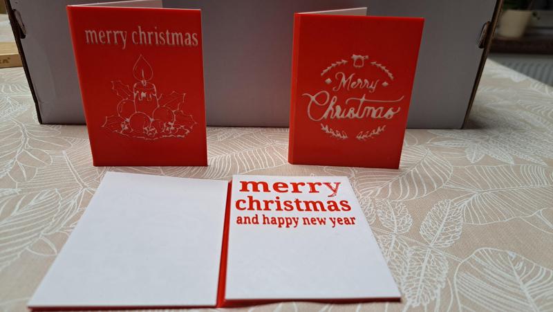 Christmas cards (print in place)