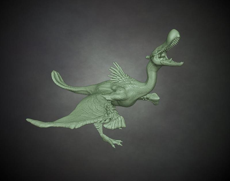 Qurupeco - Monster Hunter Tri 3D Printable Statue 3D print model