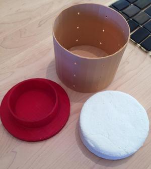 Cheese Press Mold and Follower