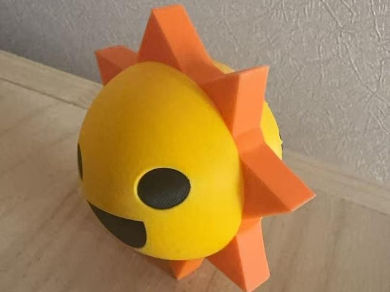 Sprunki Rhythm Box "Mr. Sun" (Monochromatic, multi-plate print, assembly required, no AMS multi-color printing needed)