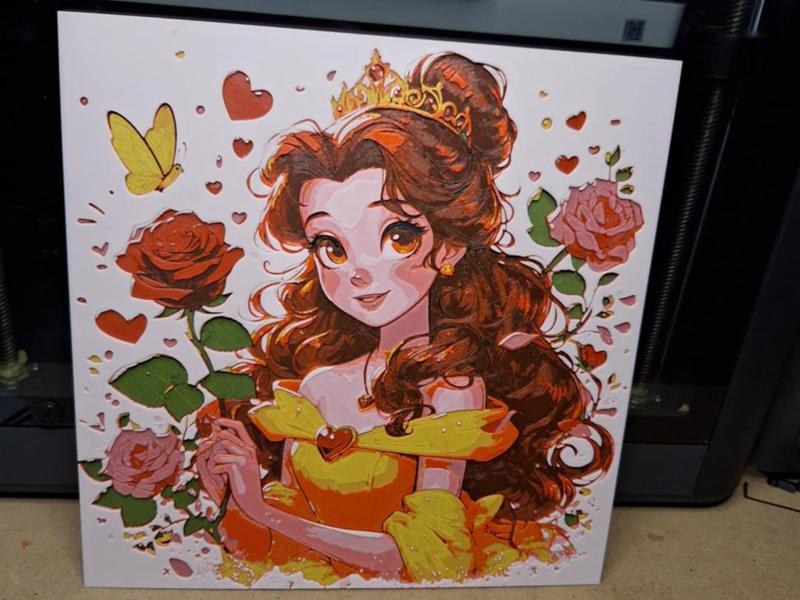 Princess belle v2 - 4 colour hueforge