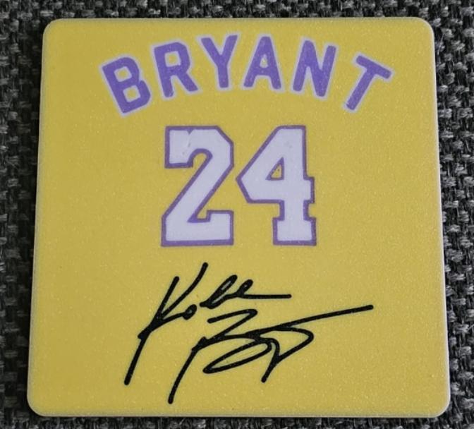 Kobe Bryant Untersetzer mit Autogramm 