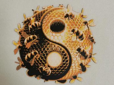 Yin yang bees hueforge