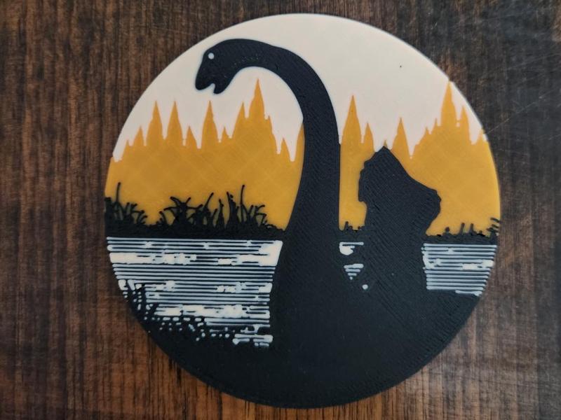 Bigfoot riding Nessie coaster