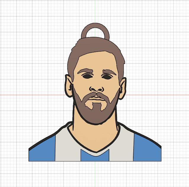 Lionel Messi Argentina National Team Key Ring