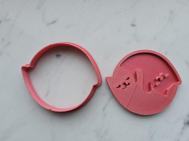 Ying Yang Cat Cookie Cutter Zen Fun Gift Play-Doh