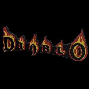3D MULTICOLOR LOGO/SIGN - Diablo