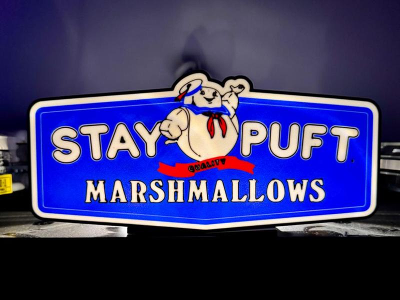 Ghostbusters - Stay Puft Marshmallow man light box