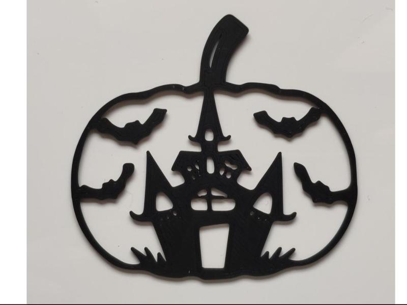 Halloween decoration - pumpkin sticker