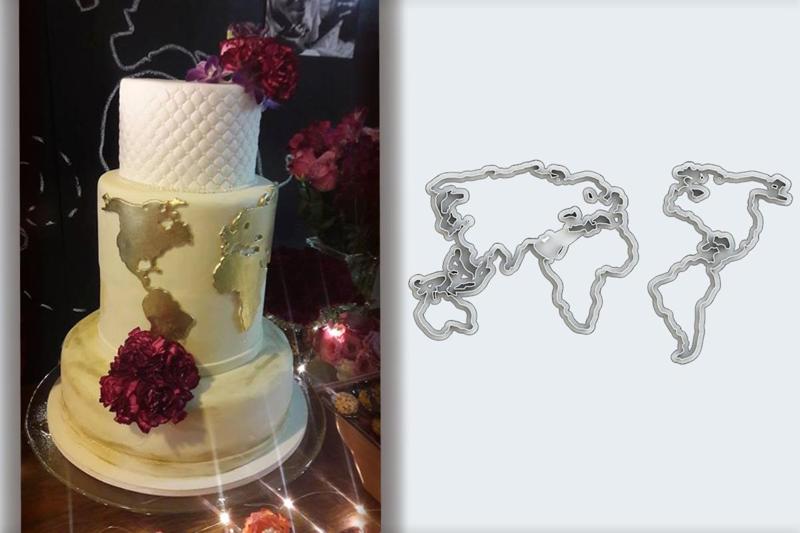 Foundant and Biscuit Cutters - World Map Theme