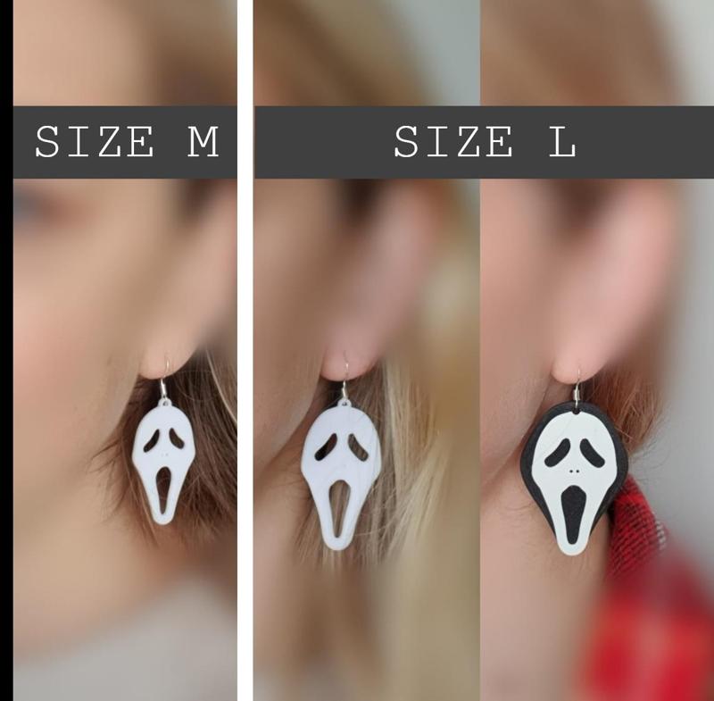 Scream earrings halloween
