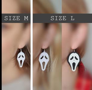 Scream earrings halloween