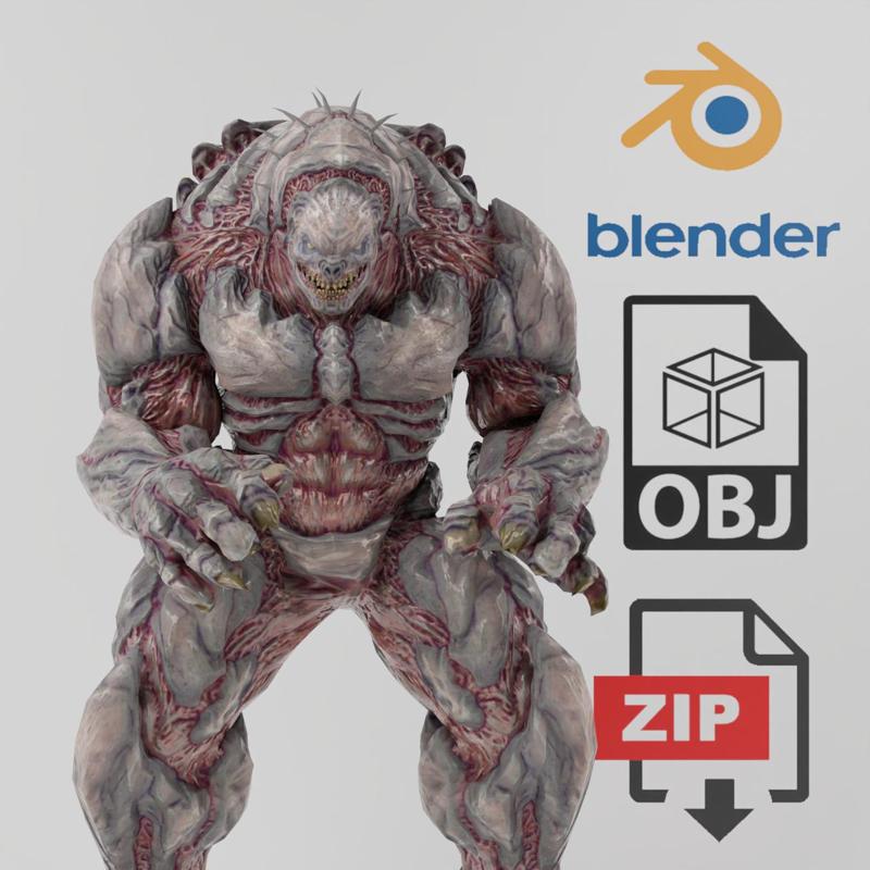 Berserker Gears of War Textured Model