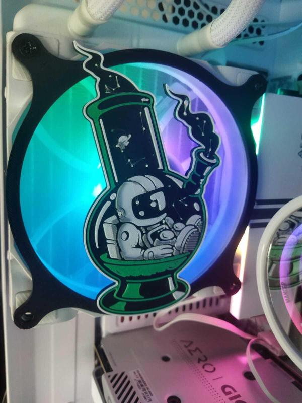 120MM ASTRONALTA FAN GRILLE ON THE HOOKAH