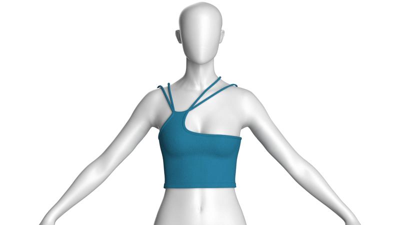 Girls Fashion Bralette Top  | Marvelous / Clo3d / obj / fbx