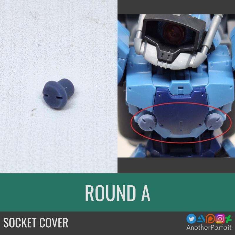 Socket cover for 30 Minute Missions/ 30 Minute Sisters / Gundam Gunpla - ROUND A PRESUPPORTED