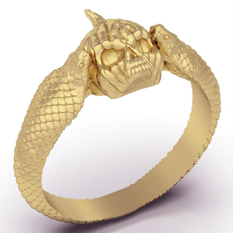 pumpkin skull ring