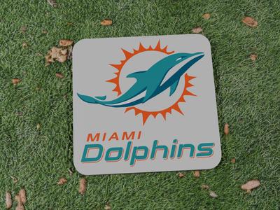 Miami Dolphins Square Coaster