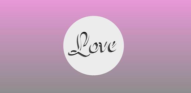 Stamping Love cookie cutter