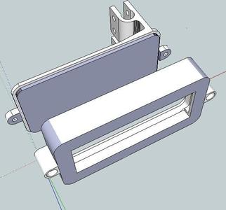 Prusa 16x2 LCD Mount (only lcd, no buttons)