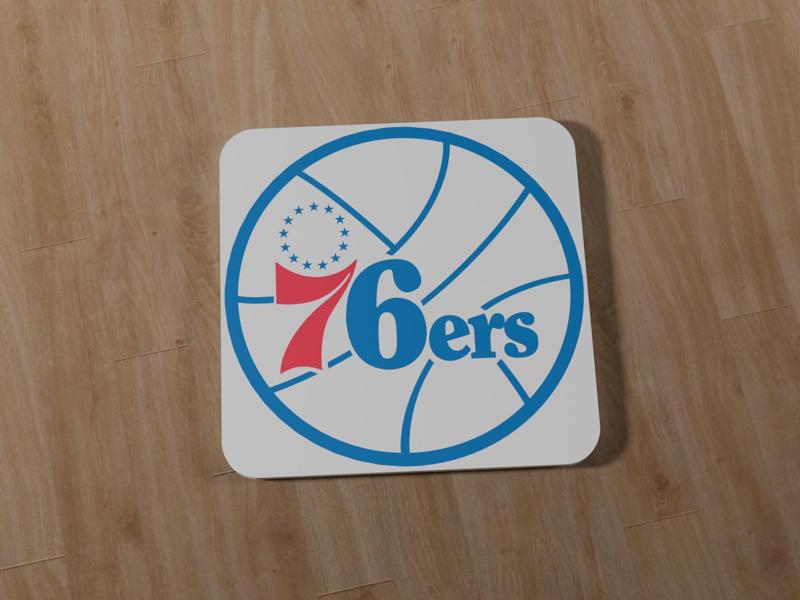 Philadelphia 76ers Square Coaster