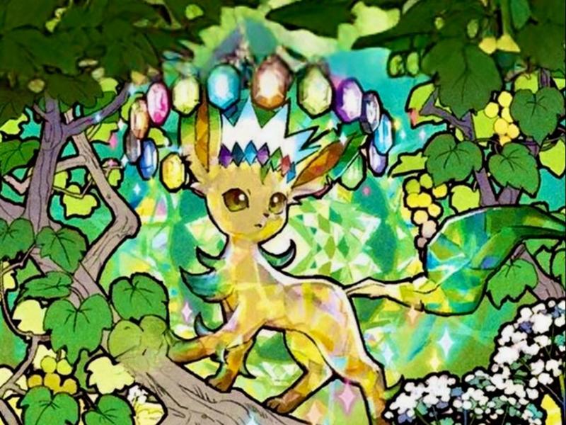 Leafeon Light / card stand