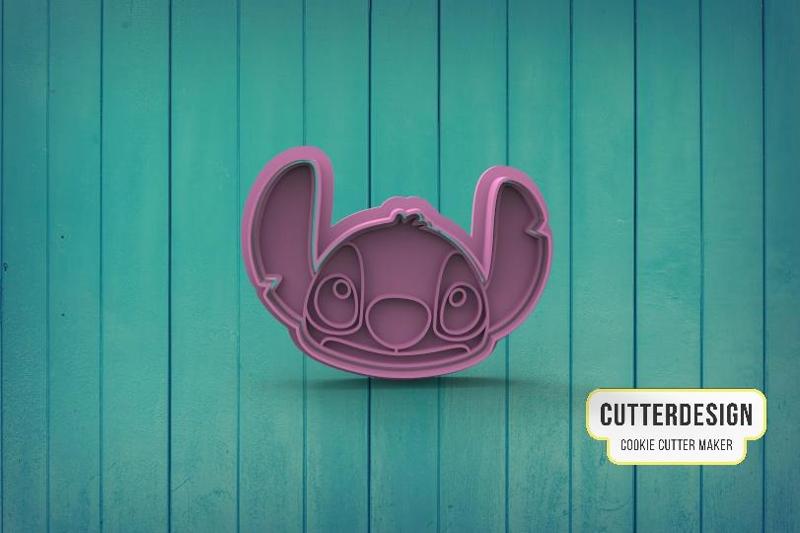 Stitch Cara Stitch Head Cookie Cutter