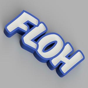 NAMELED FLOH - LED LAMP WITH NAME