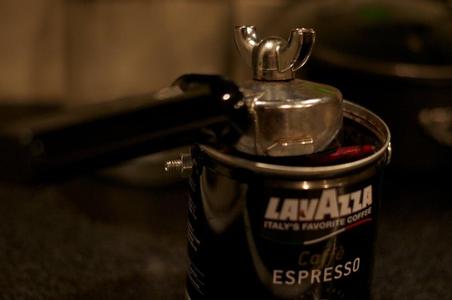 Espresso knockbox coffee can